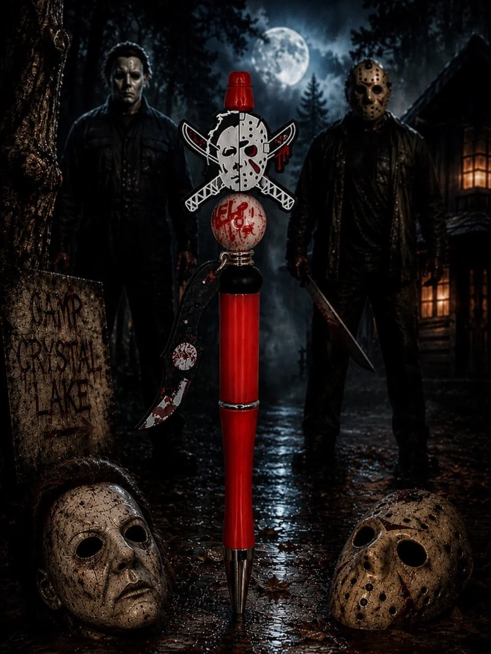 Camp of Nightmares Beaded Pen